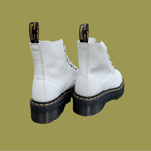 Dr. Martens Sinclair Milled Nappa Leather Platform Boots - Picture 4 of 9